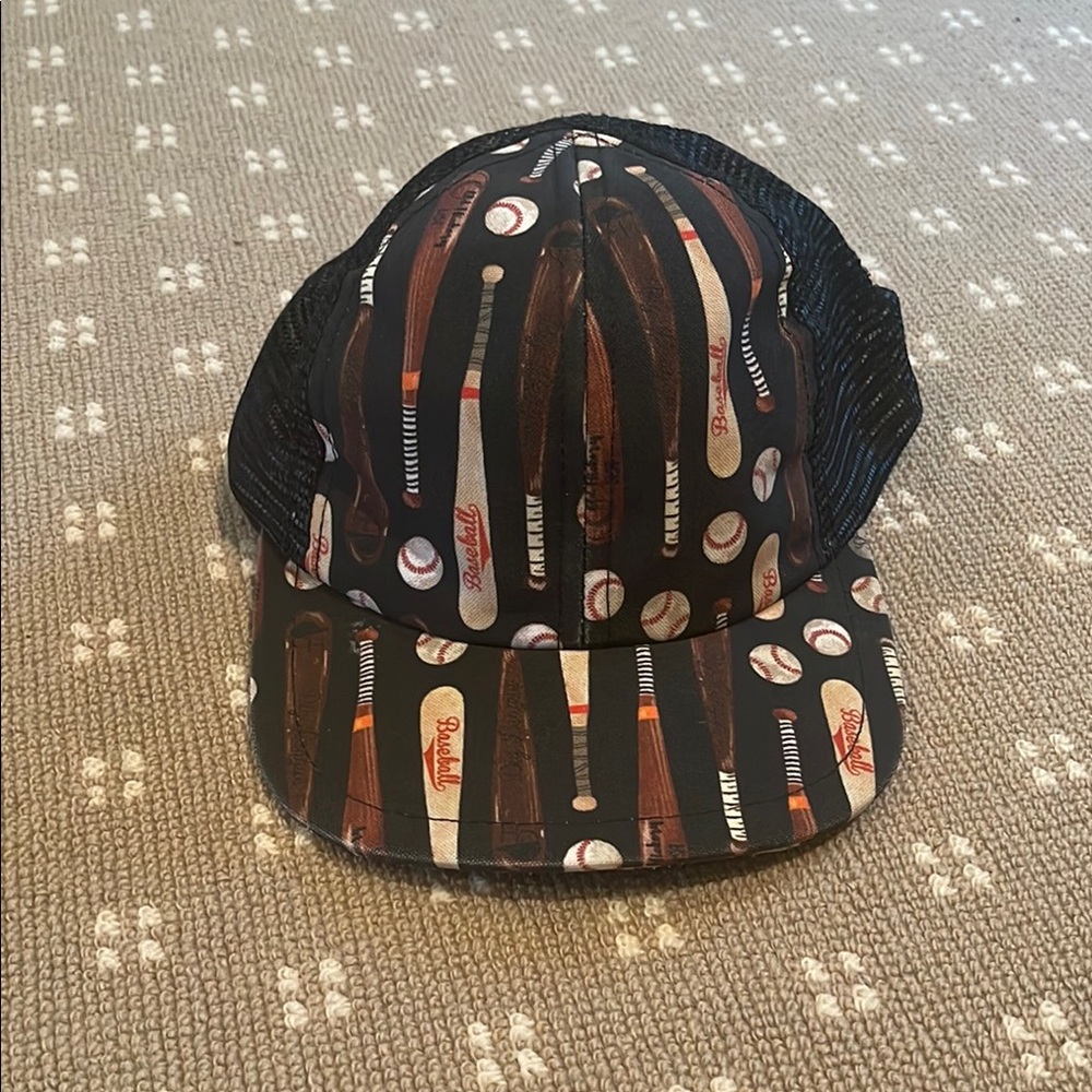 Baseball Themed Trucker Hat